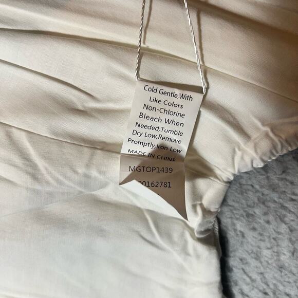 Fashion Classic Collection Top Women M Cream Sleeveless Strapless Corset Top NEW - Picture 9 of 11